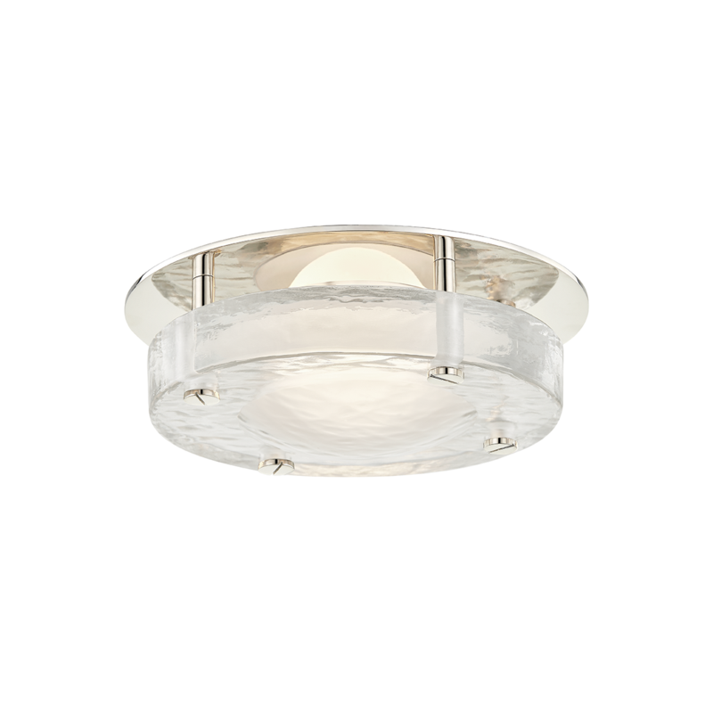Hudson Valley Heath Flush Mount Polished Nickel