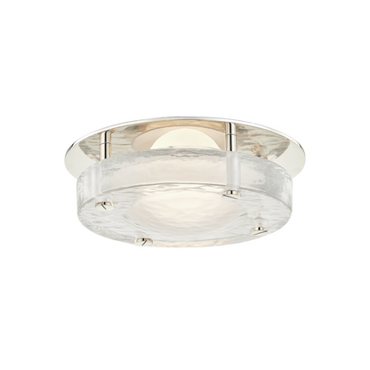 Hudson Valley Heath Flush Mount Polished Nickel