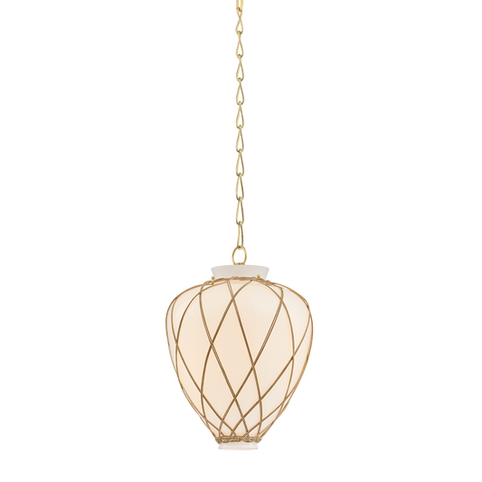 Hudson Valley Apple Valley 13.25" Pendant Aged Brass
