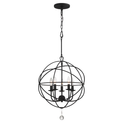 Crystorama Solaris 5-Light Chandelier - detail