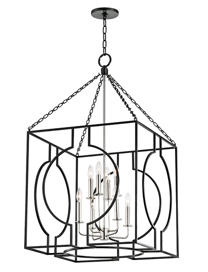 Hudson Valley Octavio Pendant Aged Iron, Polished Combo