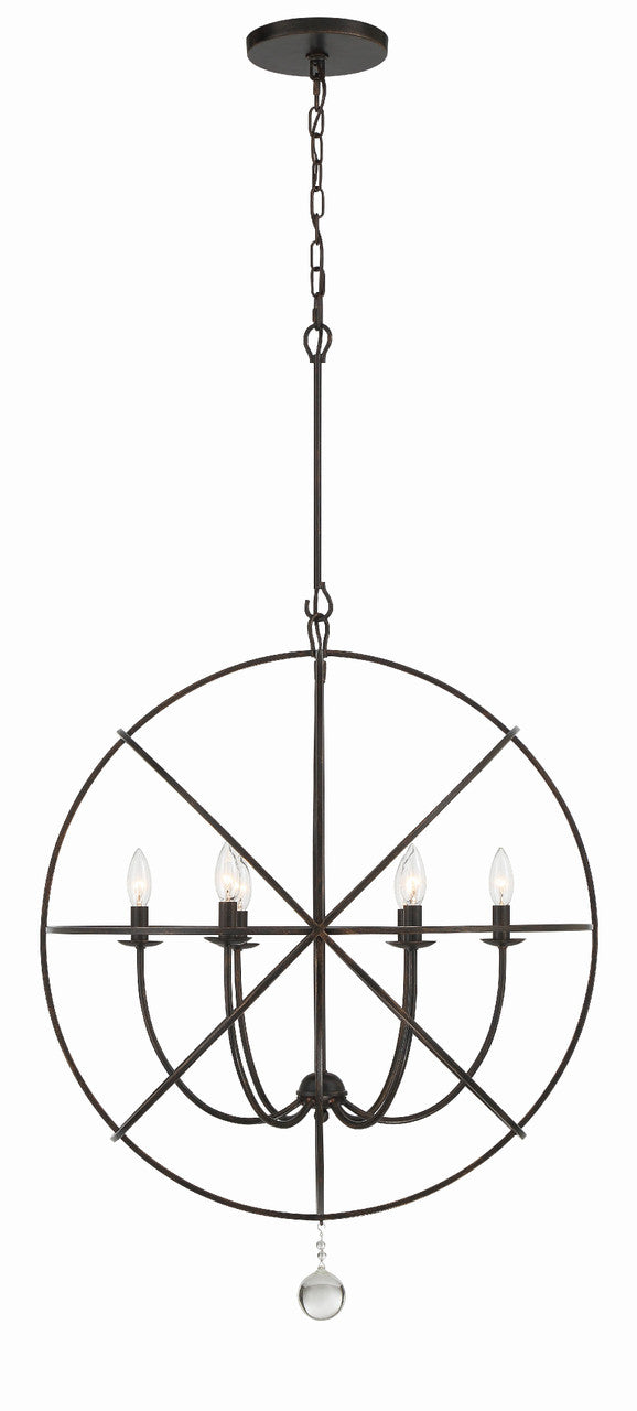 Crystorama Solaris 6 Light Chandelier