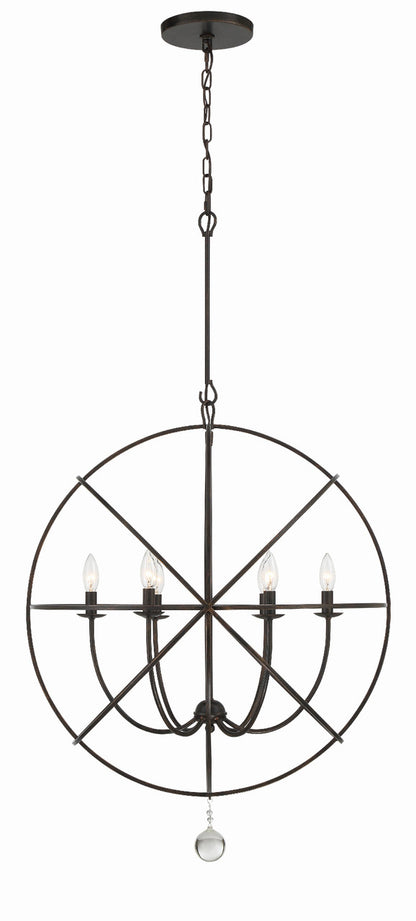 Crystorama Solaris 6 Light Chandelier