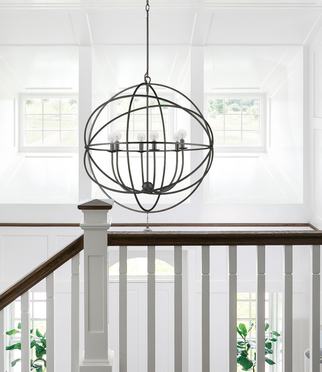 Crystorama Solaris 6 Light Chandelier