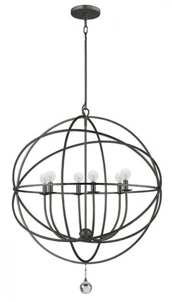Crystorama Solaris 6 Light Chandelier