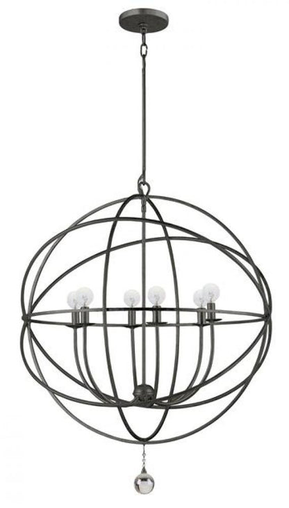 Crystorama Solaris 6 Light Chandelier