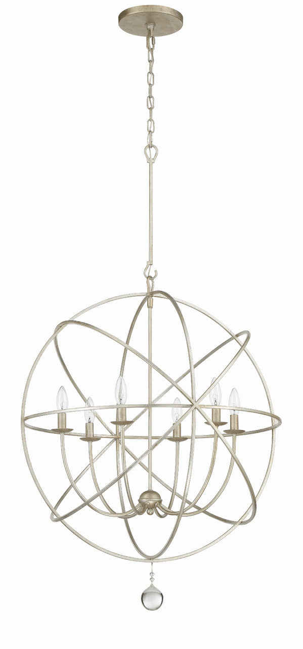 Crystorama Solaris 6 Light Chandelier