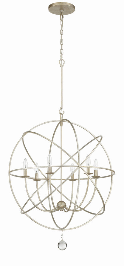 Crystorama Solaris 6 Light Chandelier