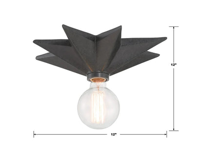Astro 1-Light Black Sconce