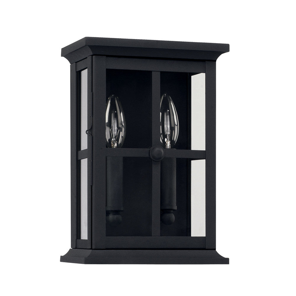 Capital Mansell Outdoor Wall Lantern Black