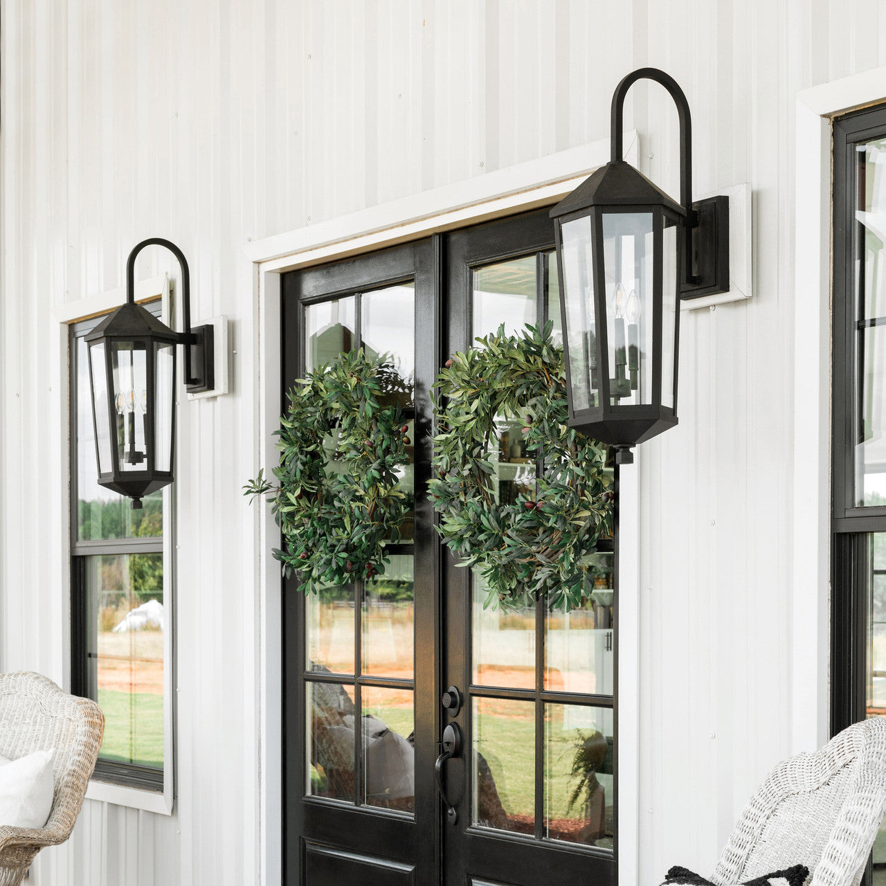 Capital Ellsworth Outdoor Wall Lantern Black