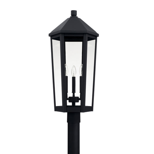 Capital Ellsworth Outdoor Post Lantern Black