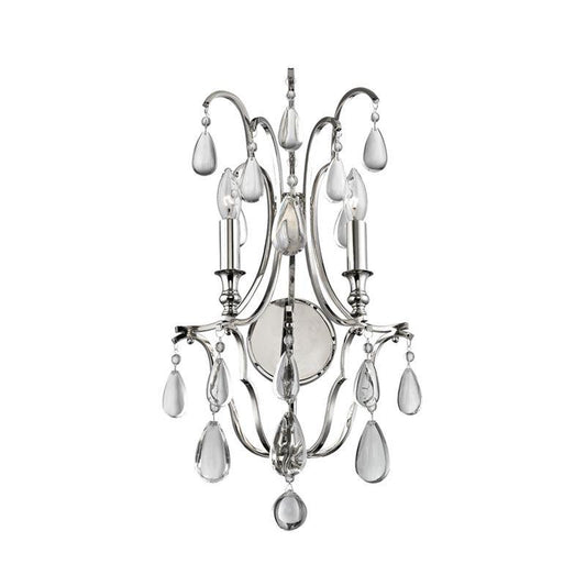 Hudson Valley Crawford Wall Sconce Polished Nickel