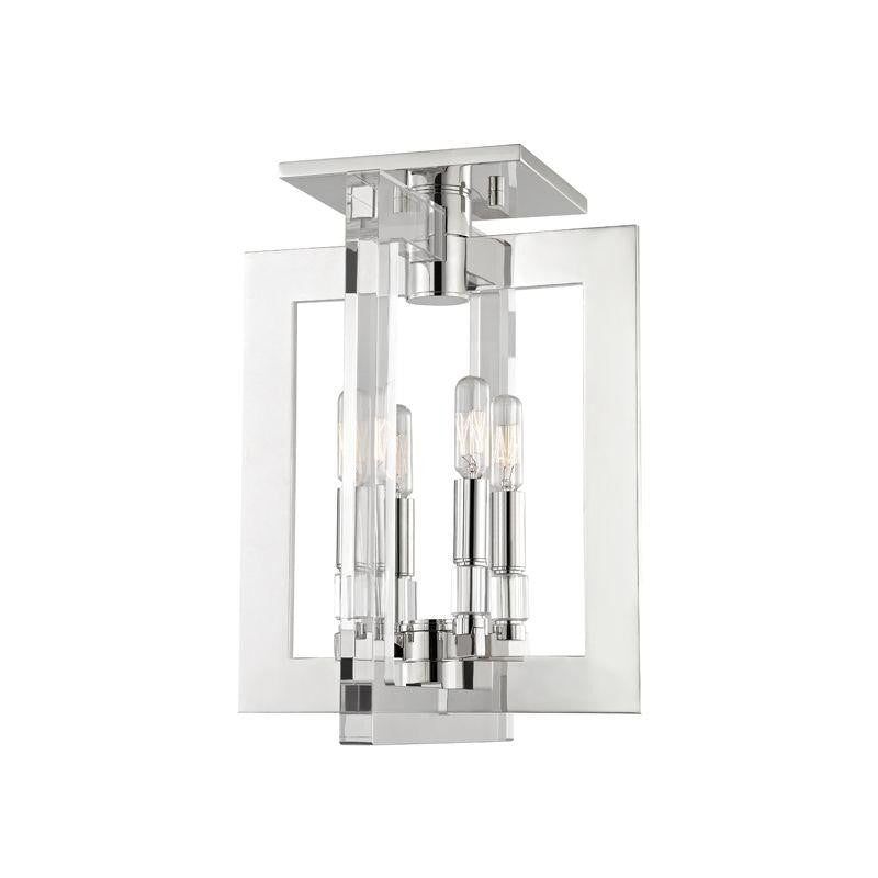 Hudson Valley Wellington Flush Mount Polished Nickel
