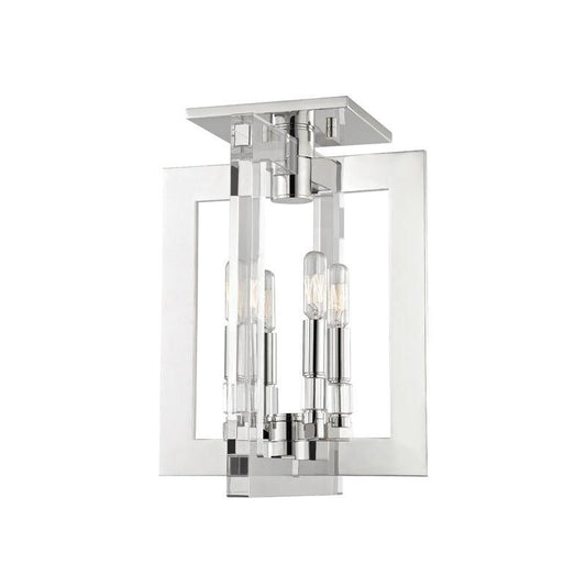 Hudson Valley Wellington Flush Mount Polished Nickel