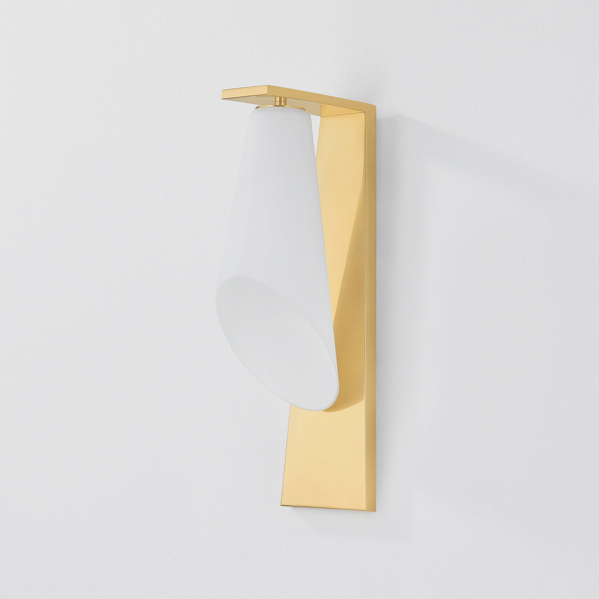 Hudson Valley Andros Wall Sconce Aged Brass detail view 1