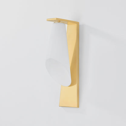 Hudson Valley Andros Wall Sconce Aged Brass detail view 1