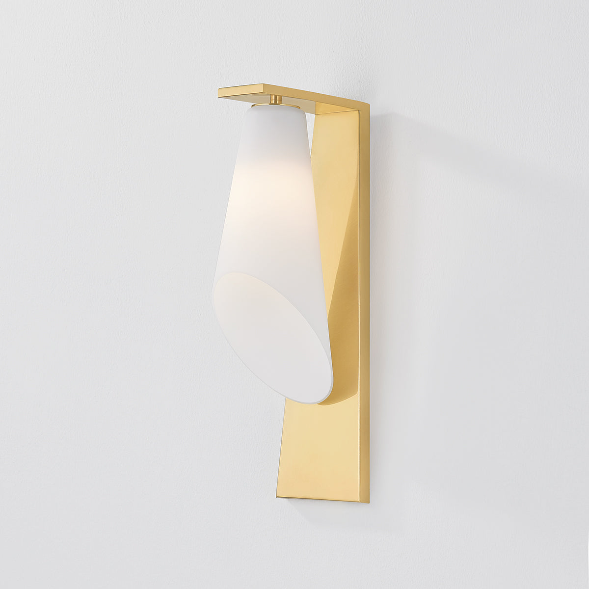 Hudson Valley Andros Wall Sconce Aged Brass detail view 2
