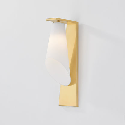 Hudson Valley Andros Wall Sconce Aged Brass detail view 2