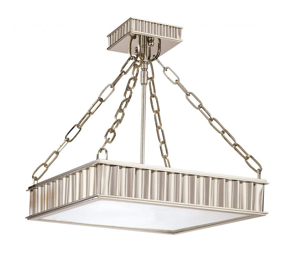 Hudson Valley Middlebury Semi-Flush Mount Antique Brass