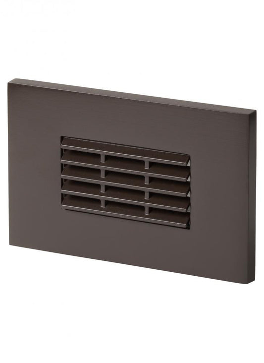 Generation Lighting Louver Amber LED Step Light Painted Antique Bronze