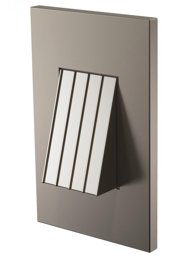Generation Lighting Tarpa Amber LED Step Light Satin Nickel