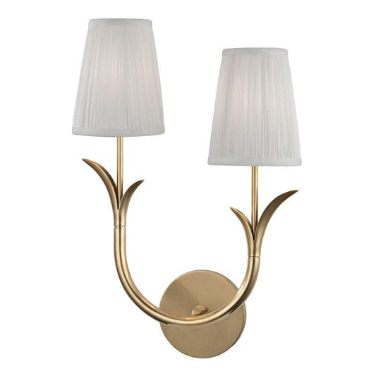 Hudson Valley Deering Right Wall Sconce Aged Brass