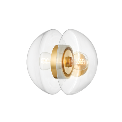 Hudson Valley Kert 2-Light Wall Sconce Aged Brass