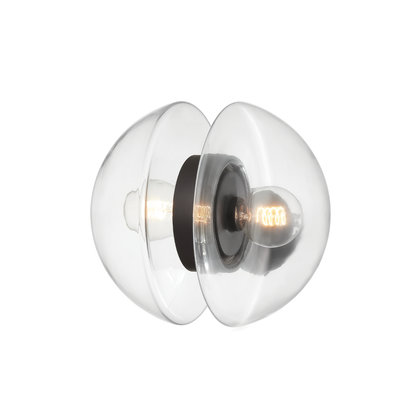 Hudson Valley Kert 2-Light Wall Sconce Black Brass