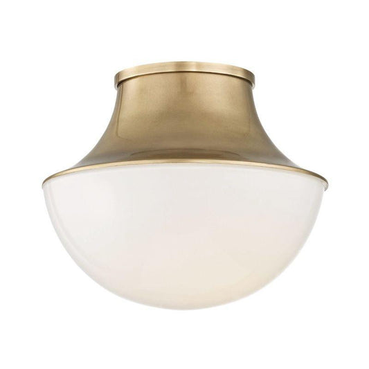 Hudson Valley Lettie Flush Mount Antique Brass