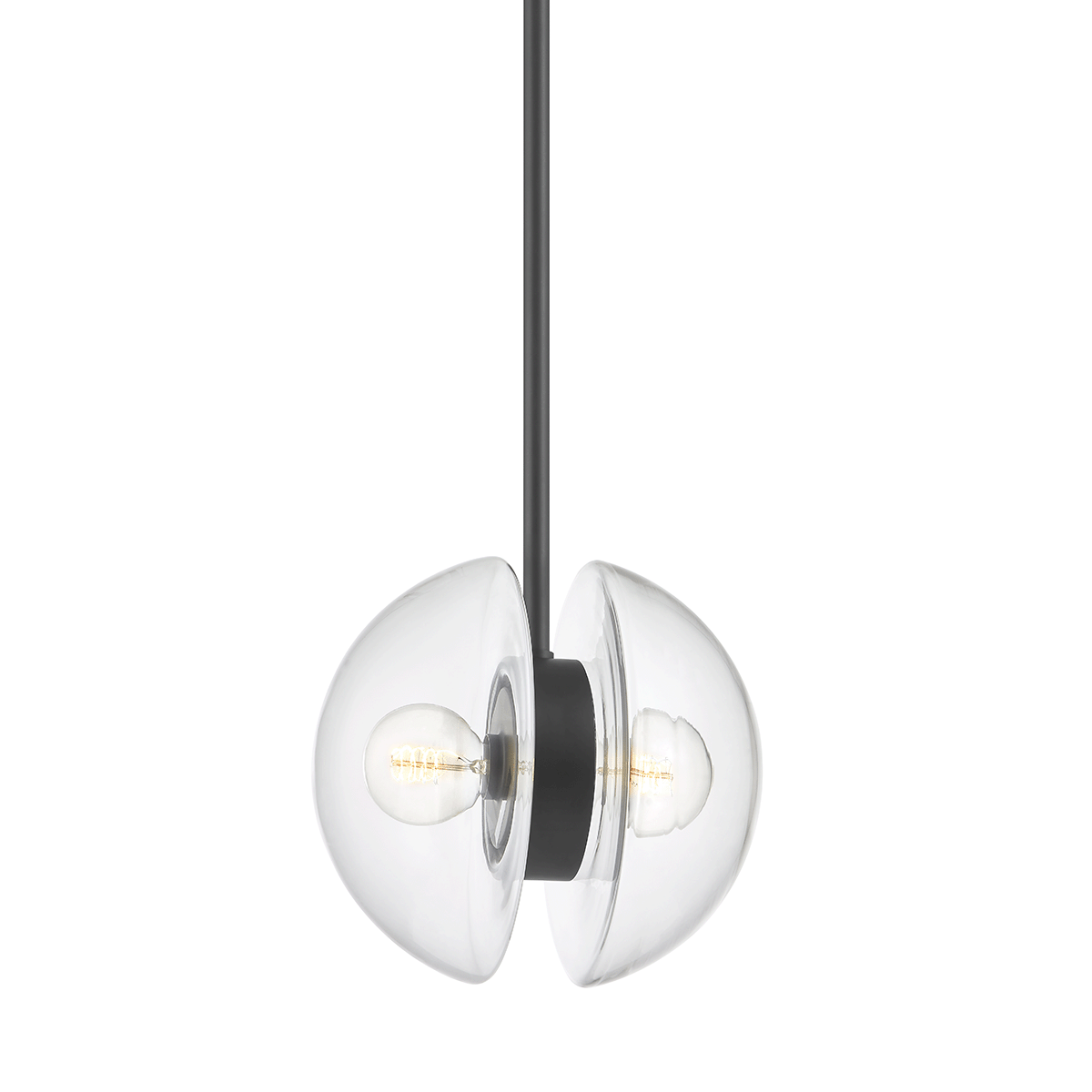 Hudson Valley Kert 11.75" 2-Light Pendant Black Brass
