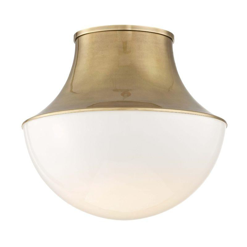 Hudson Valley Lettie Flush Mount Antique Brass