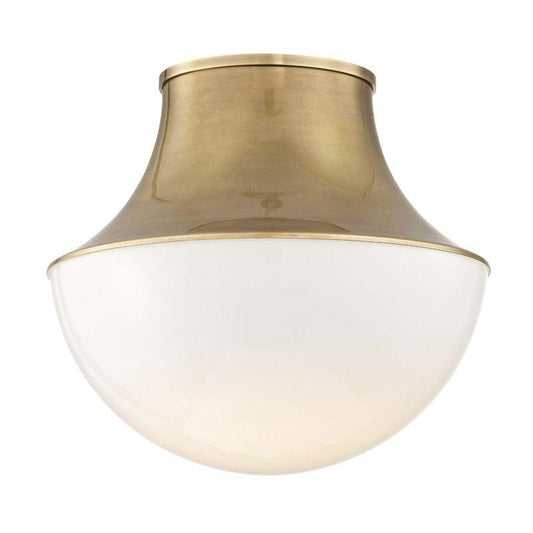 Hudson Valley Lettie Flush Mount Antique Brass