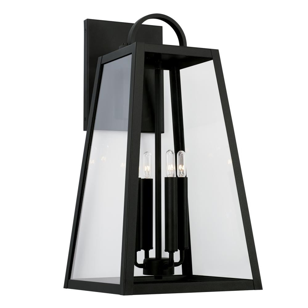 Capital Leighton Outdoor Wall Lantern Black