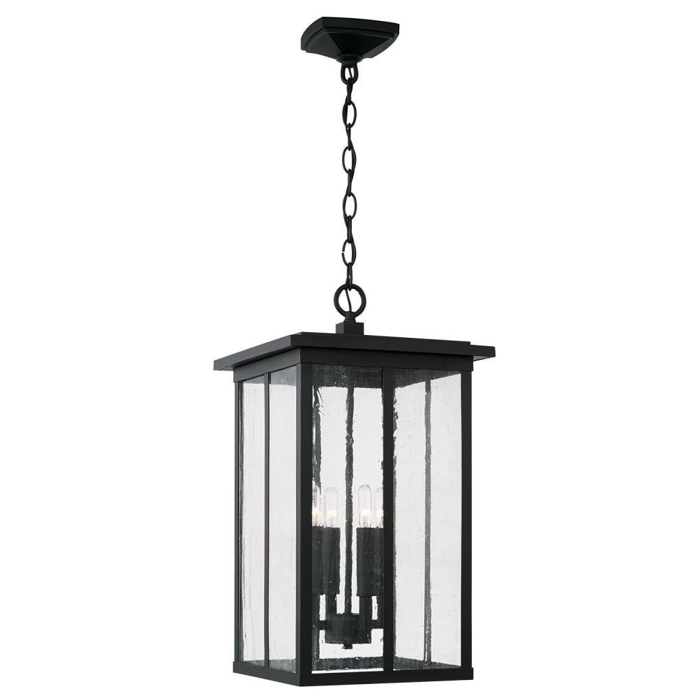 Capital Barrett Outdoor Hanging Lantern Black