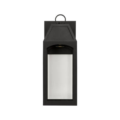 Capital Burton 1-Light Outdoor Wall Lantern in Black