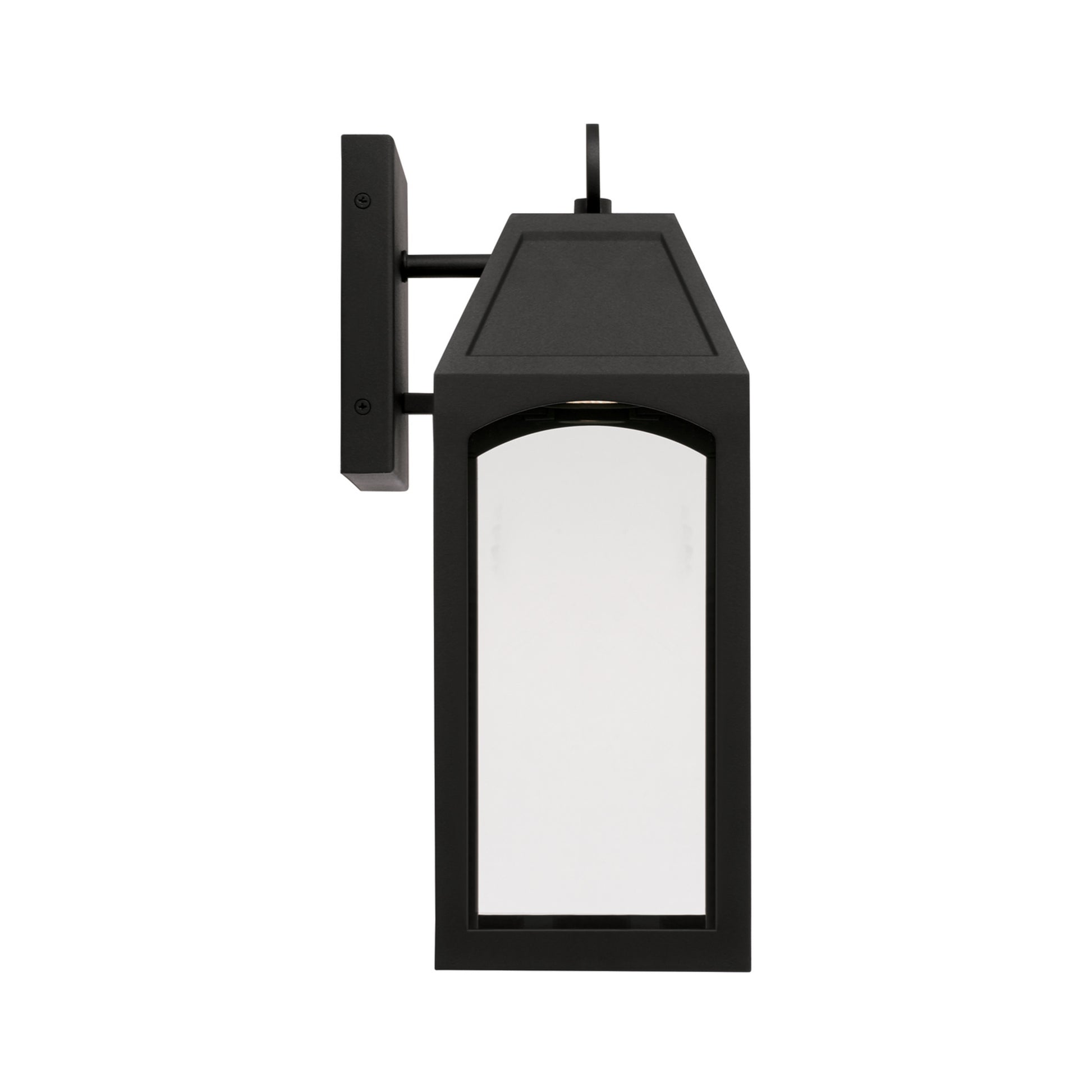 Capital Burton 1-Light Outdoor Wall Lantern in Black