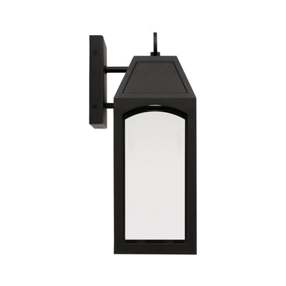 Capital Burton 1-Light Outdoor Wall Lantern in Black