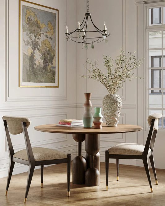 Novella Small Chandelier, 8-Light, Mayfair, 24.5"W, Currey and Company (9000-0641 RP3C)