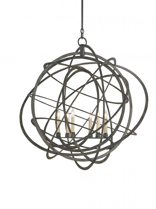 Genesis Orb Chandelier Currey and Company 9488