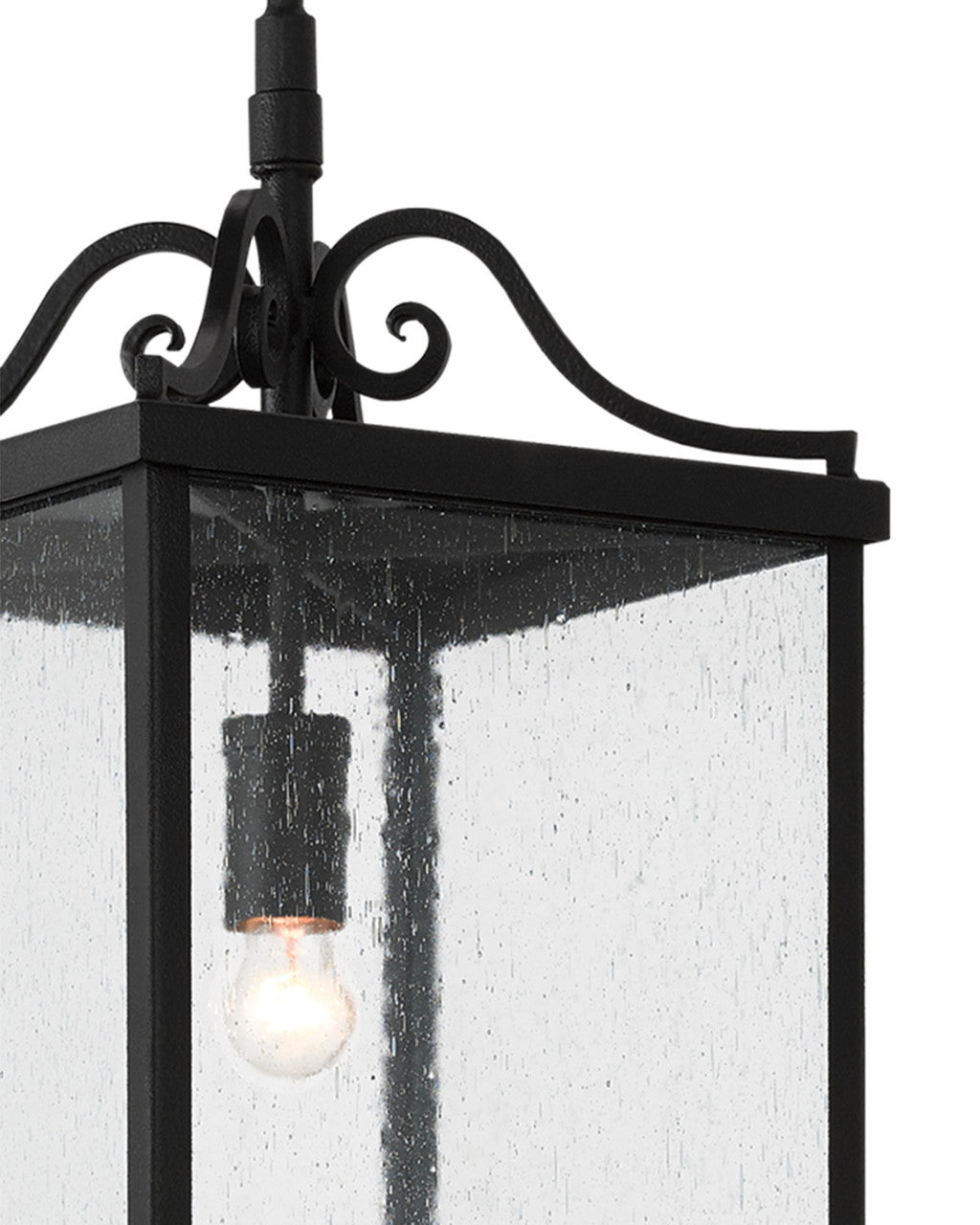 Giatti Small Black Outdoor Lantern Currey and Company 9500-0005
