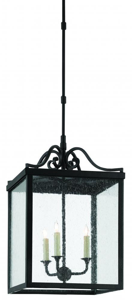 Giatti Large Black Outdoor Lantern Currey and Company 9500-0006