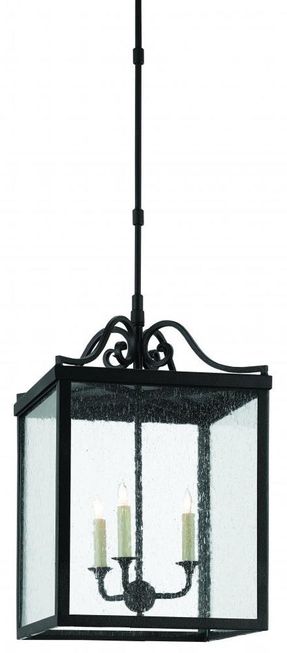 Giatti Large Black Outdoor Lantern Currey and Company 9500-0006