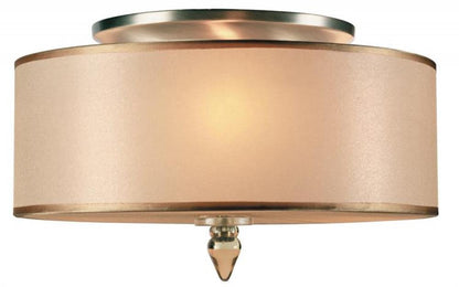 Crystorama Luxo Flush Mount Antique Brass
