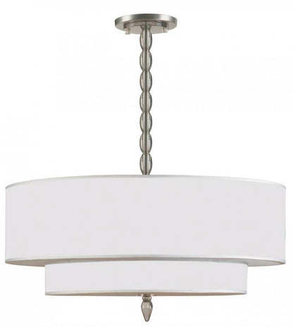Luxo Chandelier - Satin Nickel 22"H, Crystorama (9507-SN 23RC1)