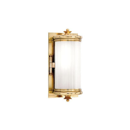 Hudson Valley Bristol Bathroom Wall Sconce Antique Brass