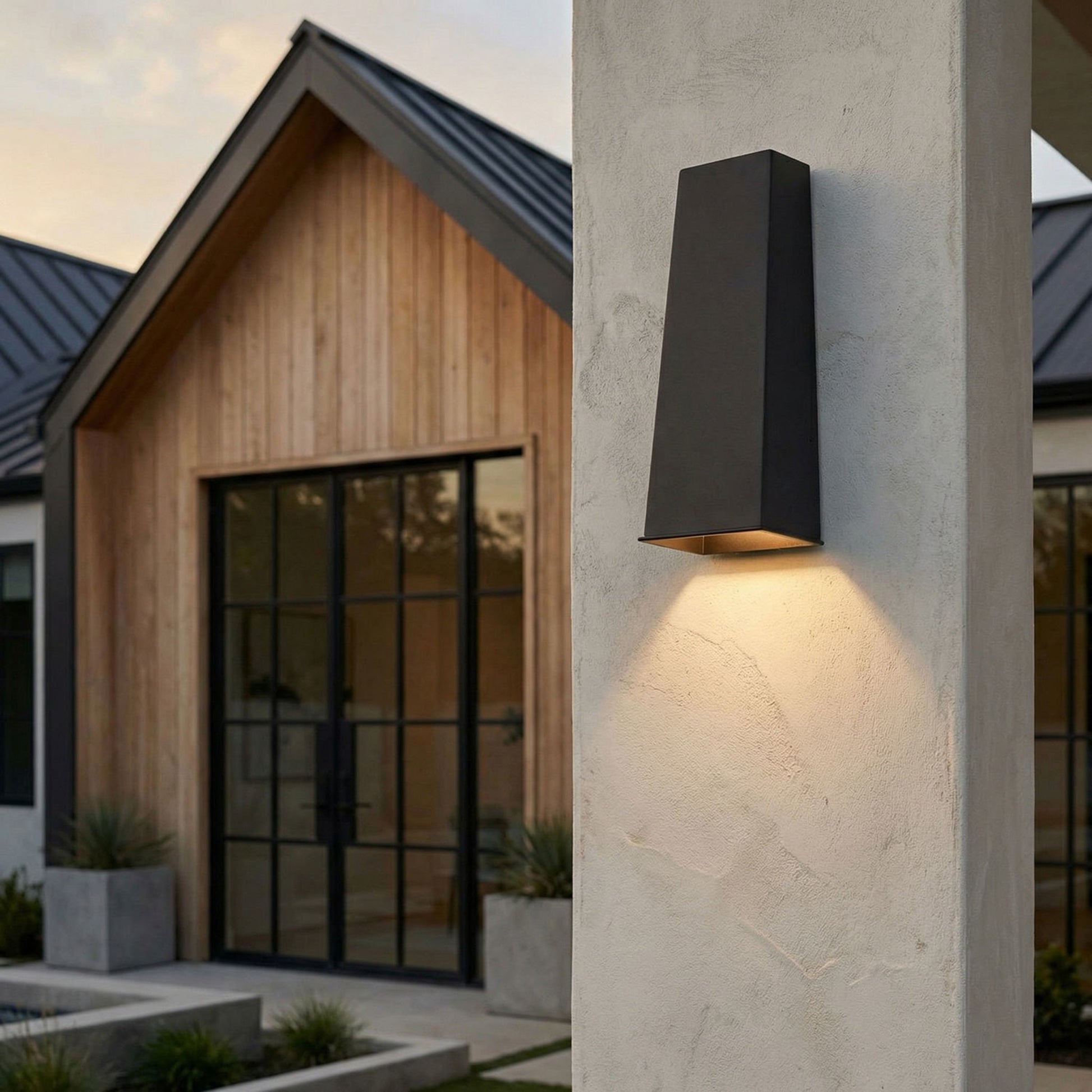 Capital Ansel Large Wall Lantern in Black