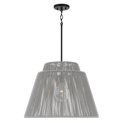 Capital Jasper Indoor/Outdoor Pendant - Grey and Black