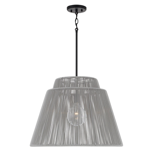 Capital Jasper Indoor/Outdoor Pendant - Grey and Black