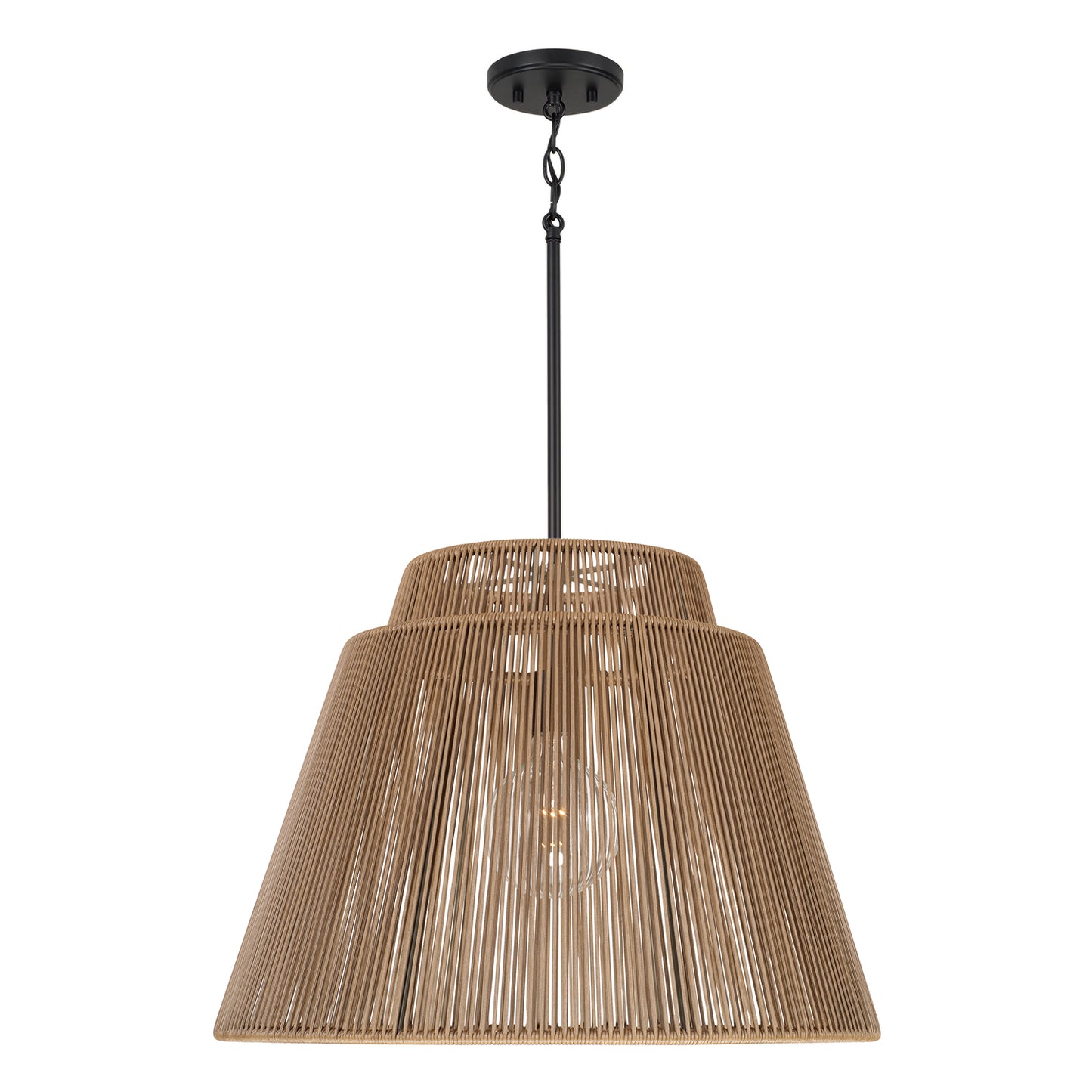 Capital Jasper Indoor/Outdoor Pendant - Sienna and Black